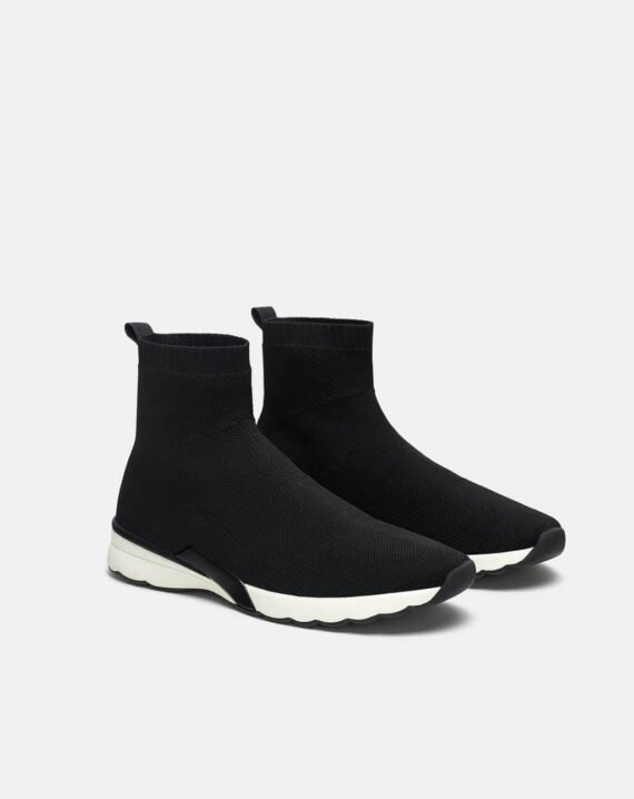 Fabric Top High Sneakers - Image 3