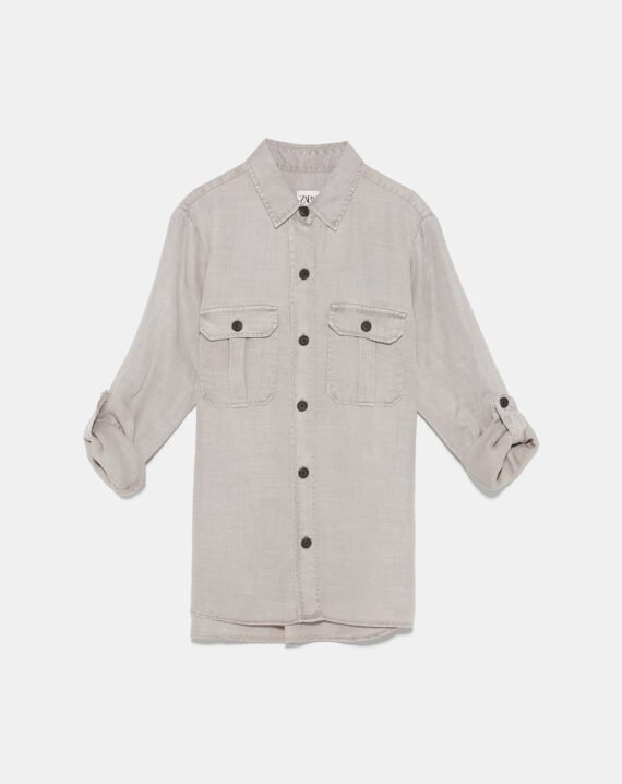 Neck T-Shirt Gray