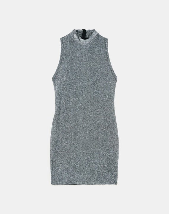 Shimmer Long Sleeve Dress - Image 5